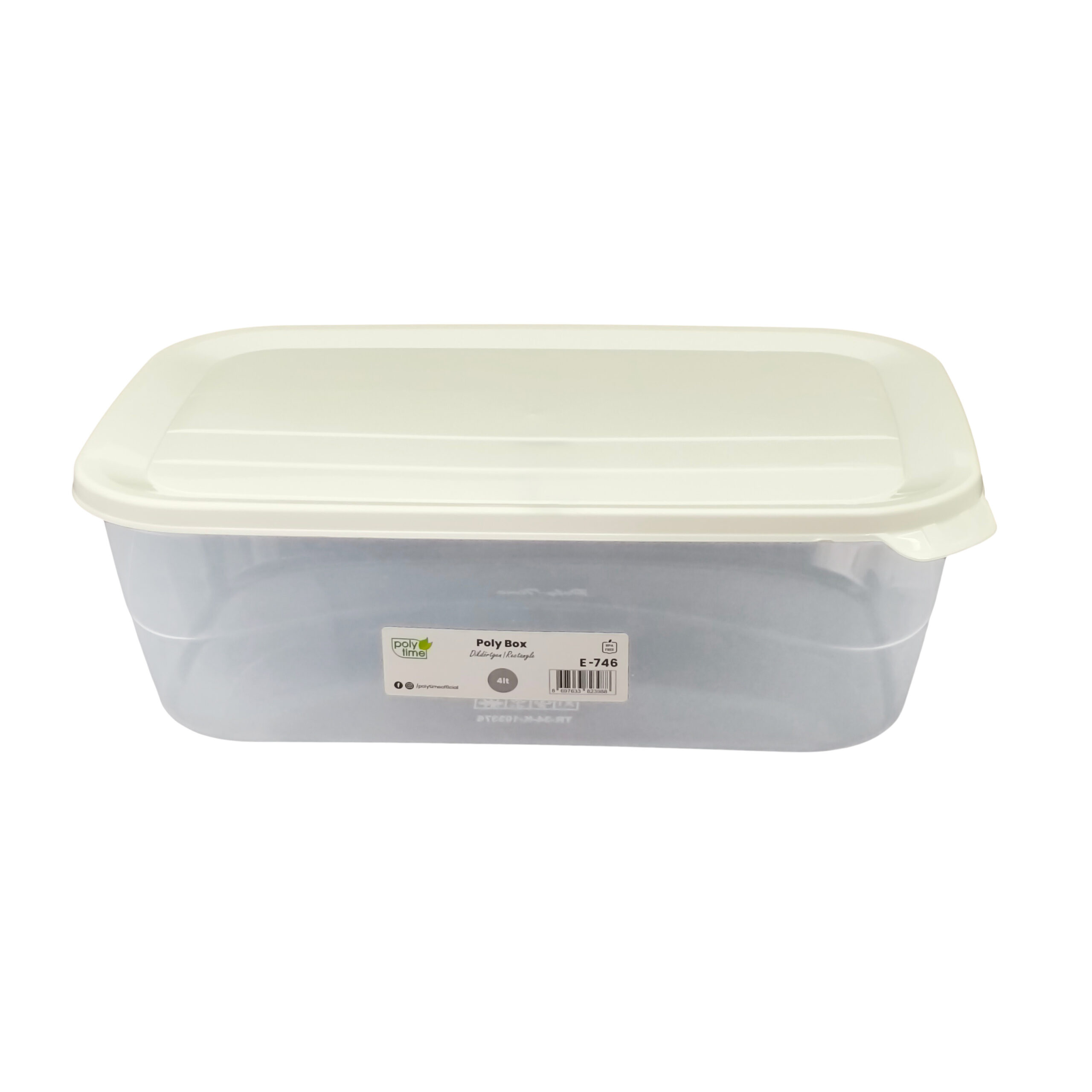 Large Container Rectangle R Container Rectangle With Lid - 4LT - Osbro Home